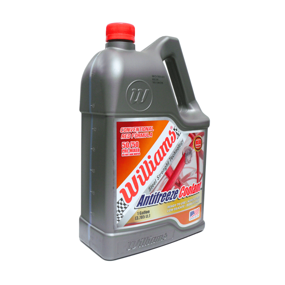 Anticongelante Refrigerante Williams 50/50 Rojo 1 Galón - Repuestos BYC SPA - WILLIAMS - Coolant Williams 50 - 50 ROJO