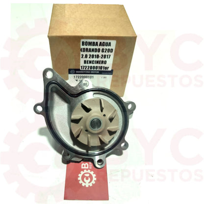 Bomba de agua SsangYong Korando c g20d 2.0 bencinera 2010 - 2018 - Repuestos BYC SPA - SSANGYONG - 1722000101kor