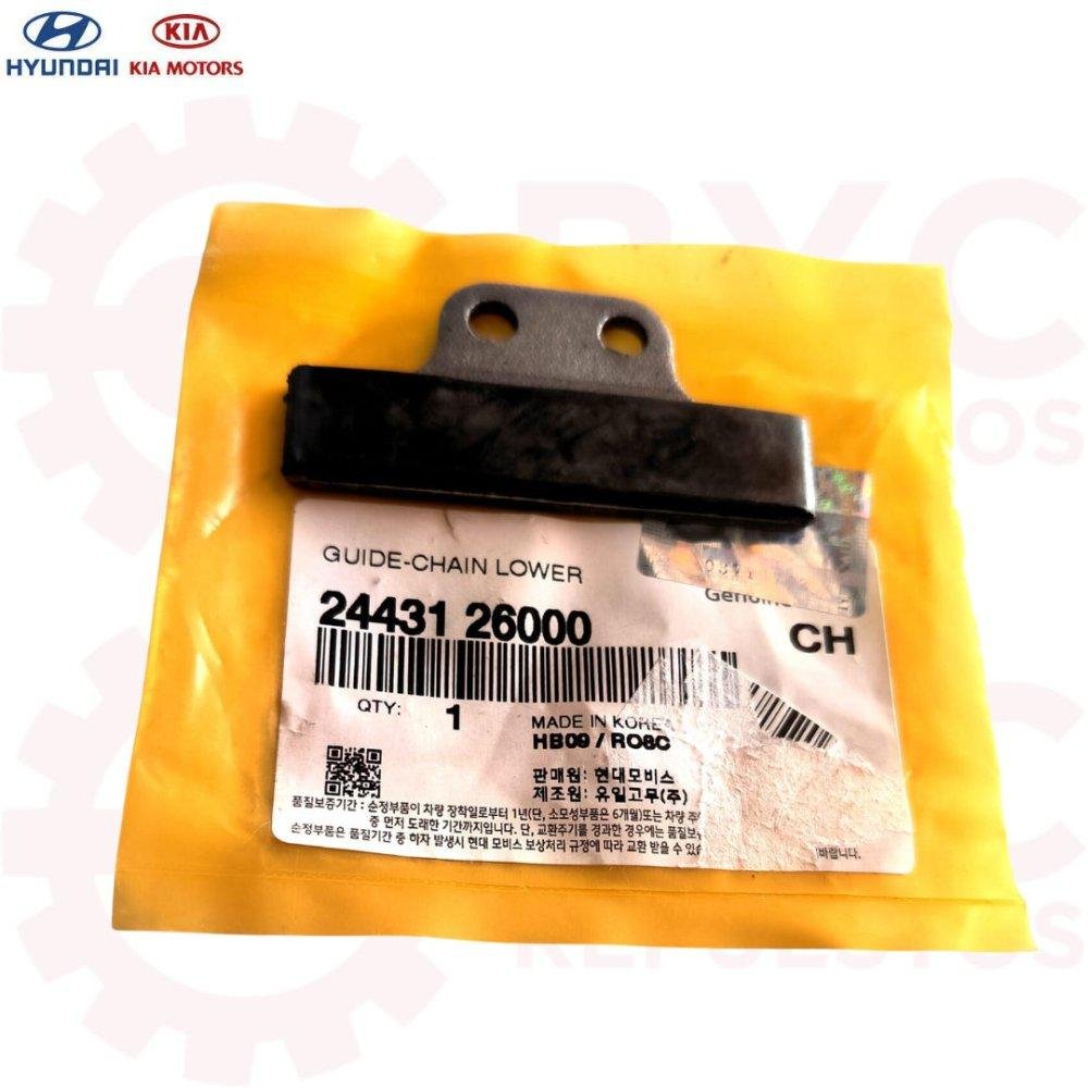 Guía cadena eje leva inferior HYUNDAI - KIA new Accent prime prime Rio jb 1.4 Elantra (16 válvulas) - Repuestos BYC SPA - HYUNDAI KIA - 24431 - 26000or