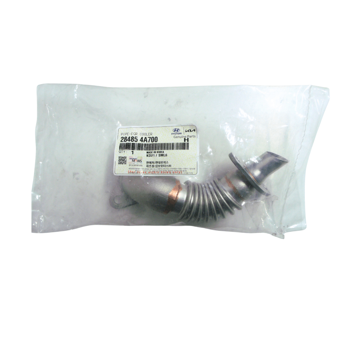 Cañeria válvula EGR HYUNDAI H1 2.5 2011 - 2017 Original - Repuestos BYC SPA - HYUNDAI KIA - 28485 - 4A700