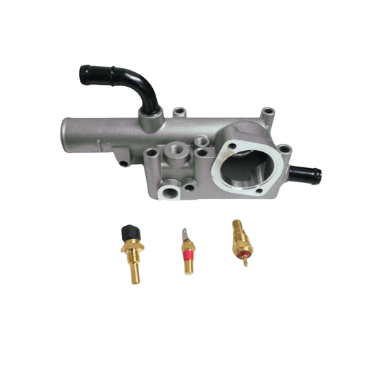 KIT Base Porta Termostato + sensores Kia Frontier 2.7 3.0 Besta 2.7 3.0 Korea Alternativo - Repuestos BYC SPA - Repuestos BYC SPA - KIT FRONTIER PORTATERMOSTATO SENSOR