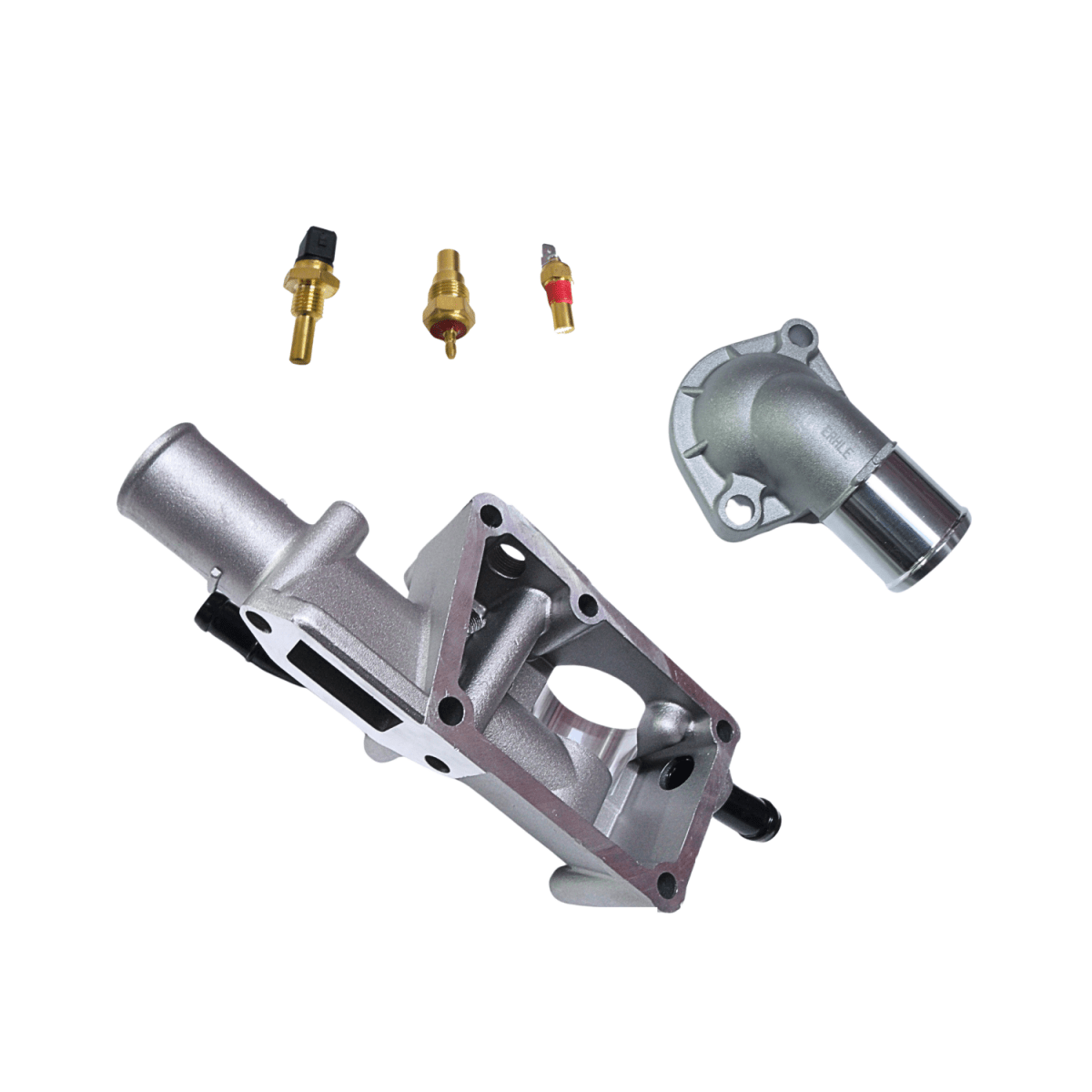 Kit Base porta termostato + tapa y sensores KIA Frontier Besta 2.7 3.0 Korea Alt - Repuestos BYC SPA - Repuestos BYC SPA - KIT FRONTIER PORTATERM+TAPA+SENSOR