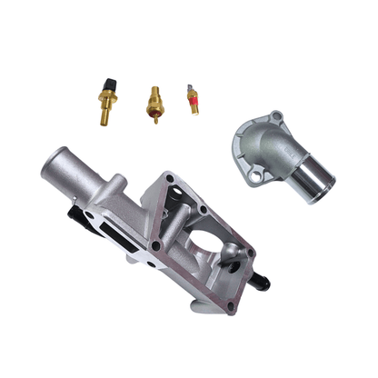 Kit Base porta termostato + tapa y sensores KIA Frontier Besta 2.7 3.0 Korea Alt - Repuestos BYC SPA - Repuestos BYC SPA - KIT FRONTIER PORTATERM+TAPA+SENSOR