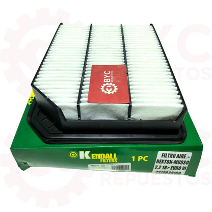 Filtro aire SsangYong Rexton , Grand Musso 2.2 2018-2024 Euro vi-6 - Repuestos BYC SPA - SSANGYONG - 2319038100CH