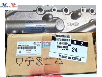 Enfriador de aceite HYUNDAI y KIA Frontier Porter 2500 H1 - Repuestos BYC SPA - HYUNDAI KIA - 26400-4A701OR