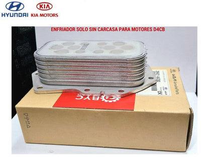 Enfriador de aceite motor HYUNDAI-KIA Frontier-H1-Porter 2500 d4cb - Repuestos BYC SPA - HYUNDAI KIA - 26421-4A700OR