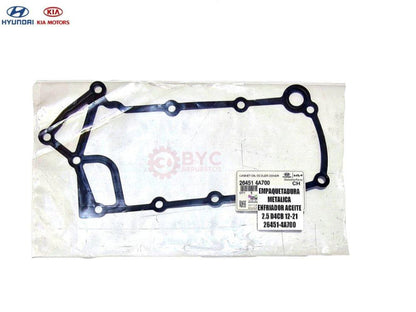 Empaquetadura enfriador de aceite HYUNDAI y KIA Frontier-Porter-new H1 2500 - Repuestos BYC SPA - HYUNDAI KIA - 26451-4A700OR