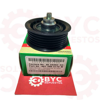 Polea 6-pk tensor alternador SsangYong ACTYON Kyron Rexton-Stavic Korando - Repuestos BYC SPA - SSANGYONG - 6612003070KOR