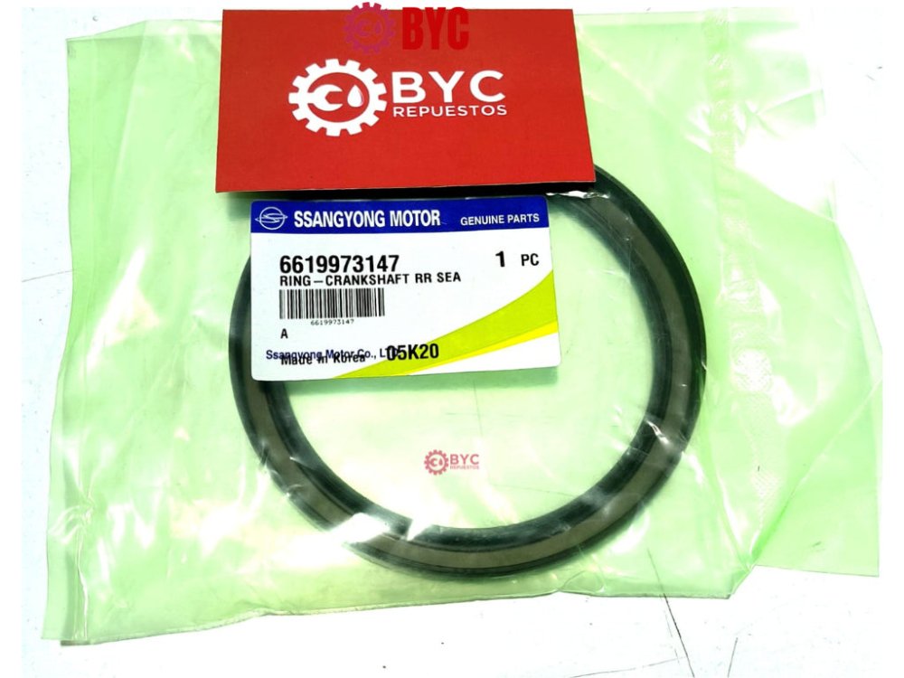 Reten cigüeñal trasero SsangYong ACTYON, Kyron 2.0 Rexton, Stavic - Repuestos BYC SPA - SSANGYONG - 6619973147OR