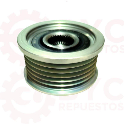 Polea de alternador SsangYong new ACTYON-Rexton-Stavic Korando diésel(Korea) - Repuestos BYC SPA - SSANGYONG - 6621553415IINA