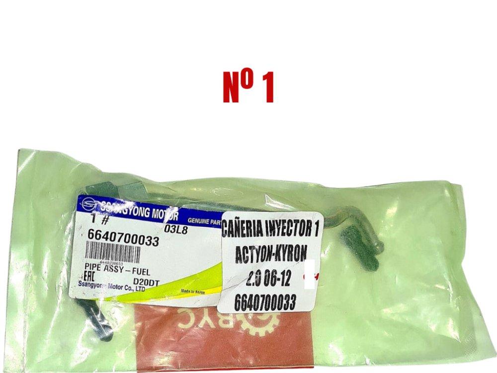 Cañería nº1 de inyector SsangYong ACTYON Kyron Euro 3-4 2006-2013 - Repuestos BYC SPA - SSANGYONG - 6640700033OR