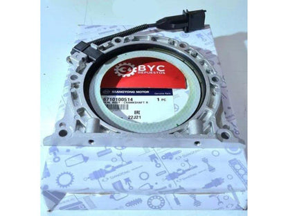 Porta reten cigüeñal trasero c/sensor SsangYong new ACTYON Stavic-Rexton Korando diésel 2.0 - Repuestos BYC SPA - SSANGYONG - 6710100514OR
