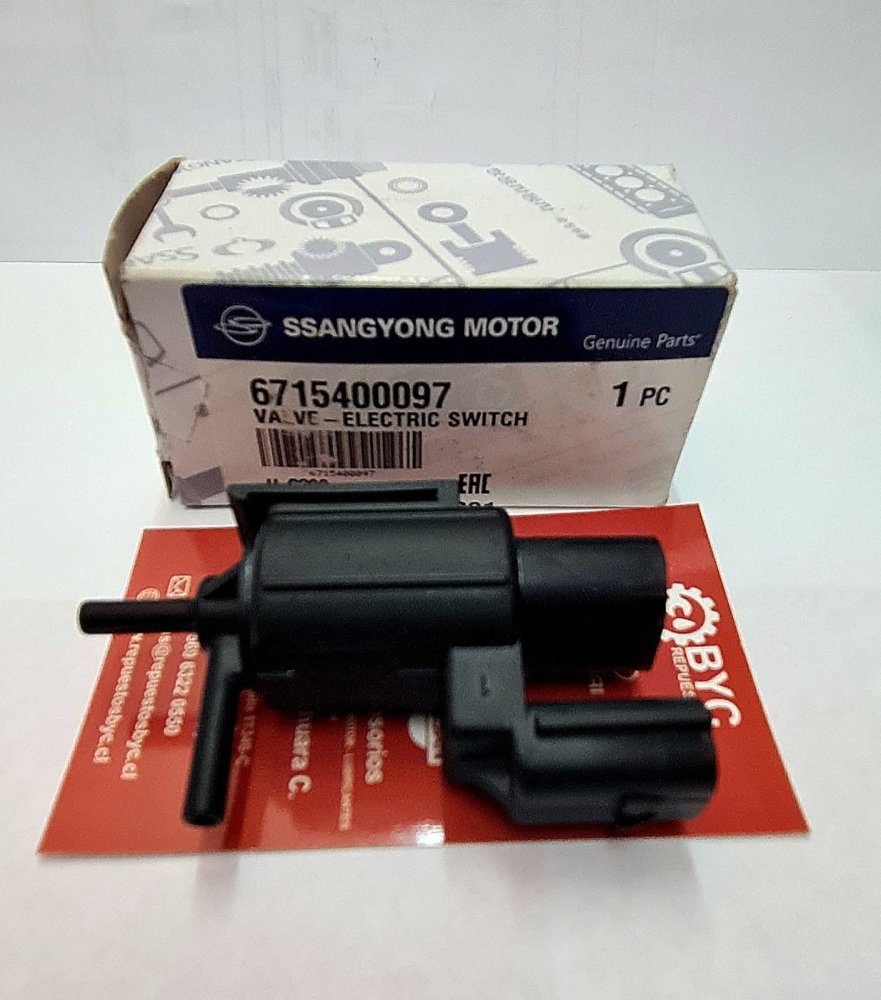 Válvula solenoide SsangYong new ACTYON 2013-2018 Stavic Korando diésel 2.0 - Repuestos BYC SPA - SSANGYONG - 6715400097OR