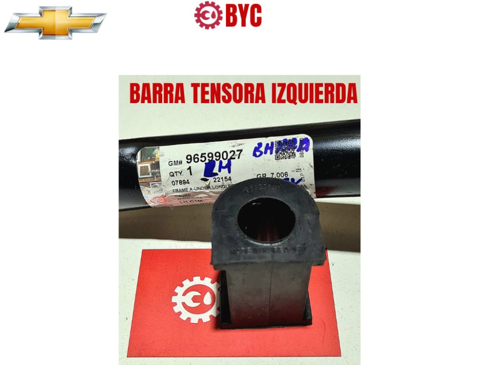 Barra tensora del. izquierda +buje CHEVROLET SPARK 800-1000 2004-2016 original - Repuestos BYC SPA - CHEVROLET - 96599027OR